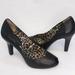 Jessica Simpson Shoes | Jessica Simpson Black Leather Peep Toe Pump Heels | Color: Black | Size: 8.5 (Fit 8)