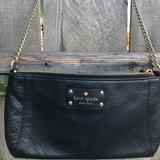 Kate Spade Bags | Kate Spade Black Leather Clutch Handbag | Color: Black | Size: 6 H X 10 W