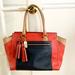 Coach Bags | Coach Legacy Colorblock Leather Carryall | Color: Blue/Gold/Red/Tan | Size: 13"W X 11'h X 4"D