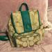 Coach Bags | Coach Signature Cloth Backpack | Color: Cream/Green | Size: Os