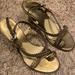 Michael Kors Shoes | Michael Kors Gold Leather Sandals | Color: Gold | Size: 7.5