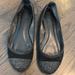 J. Crew Shoes | J Crew Glitter Dipped Ballet Flat Shoe Black | Color: Black | Size: 8