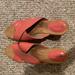 Giani Bernini Shoes | Giani Bernini Pink Leather Summer Wedges | Color: Pink | Size: 11