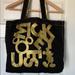 Disney Bags | Mickey Mouse Disney Tote Bag | Color: Black/Gold | Size: Os