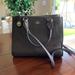 Coach Bags | Coach Leather Satchel Tote Purse, Mink/Silver | Color: Gray/Silver | Size: Os