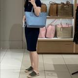 Coach Bags | Coach Zip Top Tote Bag | Color: Blue | Size: 11 1/2" (L) X 9 1/2" (H) X 4 1/2" (W)