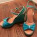 Kate Spade Shoes | Kate Spade Wedges | Color: Blue/Green | Size: 5