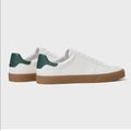 Zara Shoes | Casual Style White Sneakers With Contrast | Color: Green/White | Size: 10