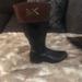 Michael Kors Shoes | Michael Kors Two Toned Zip Up Boots 7 | Color: Black/Brown | Size: 7