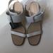 Zara Shoes | New Zara White Leather Block Heel Sandals | Color: White | Size: Zara 40/9