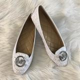 Michael Kors Shoes | Michael Kors Lillie Moc Flat Shoe Signature White | Color: White | Size: 7
