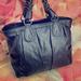 Zara Bags | Lrg Blk Zara Tote Bag With Silver Chain Handle | Color: Black/Silver | Size: 15”H X 16”L X 6”W