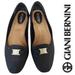 Giani Bernini Shoes | Giani Bernini Memory Foam Navy Blue Flats | Color: Blue/Silver | Size: 6.5