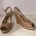 Lilly Pulitzer Shoes | Lilly Pulitzer Tan Leather Wedges Cork Heel Size 7 | Color: Gold/Tan | Size: 7