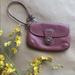 Coach Bags | Coach Legacy Leather Wristlet | Color: Purple | Size: Os