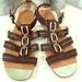 Coach Shoes | Coach Tesa Gladiator Style Leather Sandals | Color: Black/Silver | Size: 8.5
