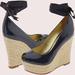 Jessica Simpson Shoes | Jessica Simpson Janey Wedge Jute Espadrilles Sz 8m | Color: Black | Size: 8m