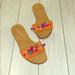 J. Crew Shoes | J Crew Multicolored Slide Sandals | Color: Orange | Size: 7