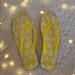 Kate Spade Shoes | Kate Spade Yellow Lemon Flip Flops | Color: White/Yellow | Size: 9