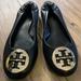 Tory Burch Shoes | Classic Black Tory Burch Flats With Gold Detail | Color: Black/Gold | Size: 7.5