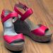 J. Crew Shoes | J. Crew Coral Pink Wedges | Color: Pink/Tan | Size: 8