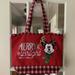 Disney Bags | Disney Parks Red Holiday Christmas Tote Mickey | Color: Red/Silver | Size: Os