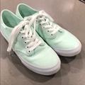 Vans Shoes | Lace Up Sneakers | Color: Green | Size: 8