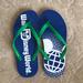 Disney Shoes | Disney Flip-Flops | Color: Blue/Green | Size: 11