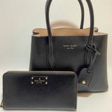 Kate Spade Bags | Kate Spade Black Leather Satchel &Neda Wallet Set | Color: Black | Size: Os