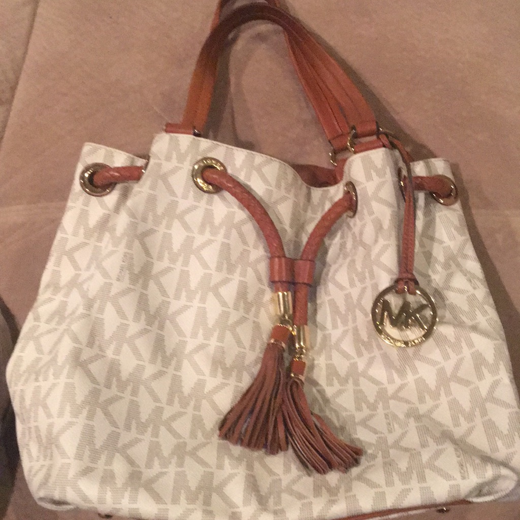 Michael Kors Bags | Michael Kors Handbag | Color: Brown/Cream | Size: Medium
