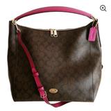 Coach Bags | Coach Celeste Hobo Signature Bag | Color: Brown/Pink | Size: Os