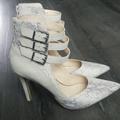 Jessica Simpson Shoes | Jessica Simpson Cliona Heels | Color: Cream/Gray | Size: 6.5