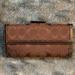 Coach Bags | Coach “C” Leather Canvas Wallet & Checkbook | Color: Brown | Size: Os