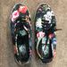 Vans Shoes | Floral Pattern Size 7 Vans Sneakers | Color: Black/Red | Size: 7