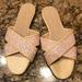 J. Crew Shoes | New J. Crew Slides Sandals Sparkly Gold 7 | Color: Gold | Size: 7