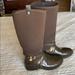 Michael Kors Shoes | Brown Michael Kors Rain Boot Tall | Color: Brown | Size: 8