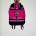 Disney Bags | Disney | Minnie Mouse Pink Baja Drawstring Backpack | Collectors Canvas Bag | Color: Black/Pink | Size: Os