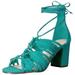 Nine West Shoes | New Nine West Teal Genie Suede Fringe Sandal 7.5 M | Color: Blue/Green | Size: 7.5