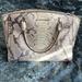 Michael Kors Bags | Michael Kors Snake Skin Ellis Leather Satchel | Color: Cream/Tan | Size: Os