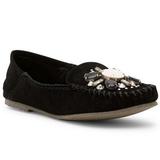 Free People Shoes | Free People Suede Grm Encrusted Loafers | Color: Black/White | Size: 6