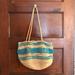 J. Crew Bags | J. Crew Straw And Turquoise Bag | Color: Blue/Tan | Size: Os