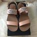 J. Crew Shoes | Jcrew Sandals W Crystals -Nib Sz 7 | Color: Silver/Tan | Size: 7