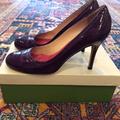 Kate Spade Shoes | Kate Spade Purple Patent Leather Heels Sz 9 | Color: Purple | Size: 9