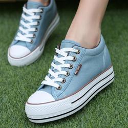 Urban Outfitters Shoes | Light Blue Platform Low Top Converse | Color: Blue/White | Size: 9