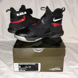 Nike Shoes | Lebron Soldier Xii Fly Ease | Color: Black/Red | Size: 8