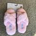 Jessica Simpson Shoes | Jessica Simpson Faux Fur Slide On Slippers | Color: Pink | Size: Large 8-9