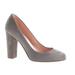 J. Crew Shoes | J.Crew Etta Chunky Heel In Gray Suede (Us 9) | Color: Gray | Size: 9