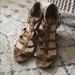 Jessica Simpson Shoes | Jessica Simpson Wedge Sandals 7.5 | Color: Tan | Size: 7.5
