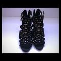 Jessica Simpson Shoes | Jessica Simpson Rabah Wedge Sandal In Black Suede | Color: Black | Size: 6