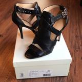 Coach Shoes | Coach Black Leather Heels Still With Original Box | Color: Black | Size: 7